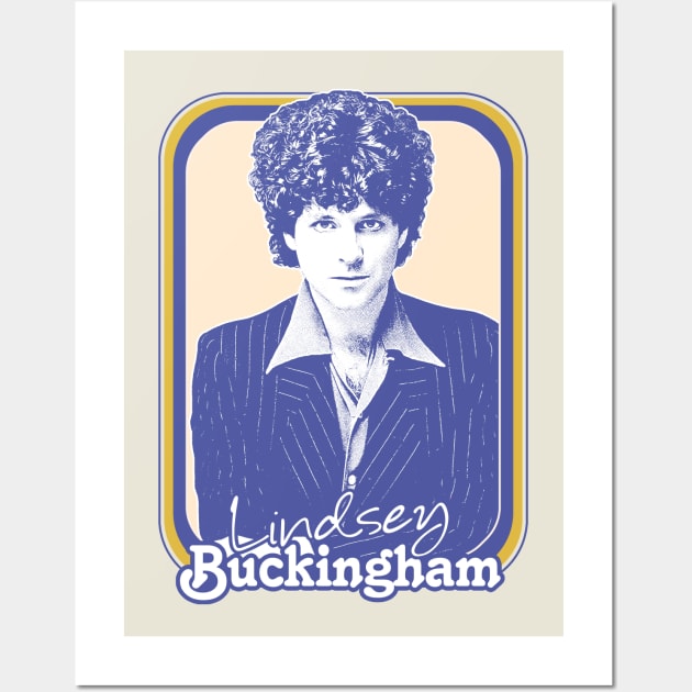 Lindsey Buckingham /\/\/\/ Retro Style Fan Design Wall Art by DankFutura